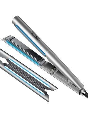 1" Ceramic Flat Iron & Curler - 3X Smoother, 2X Faster Styling, Less Damage
